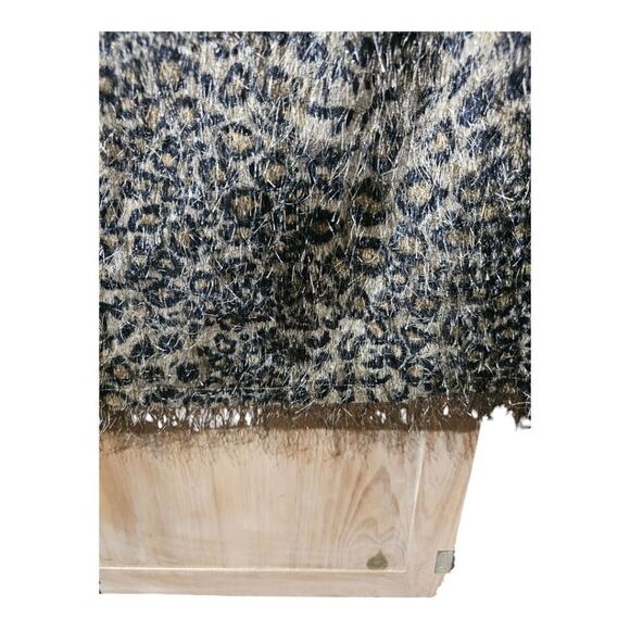 ANN TAYLOR Animal Print Feather Top - Size 12P - Picture 7 of 10